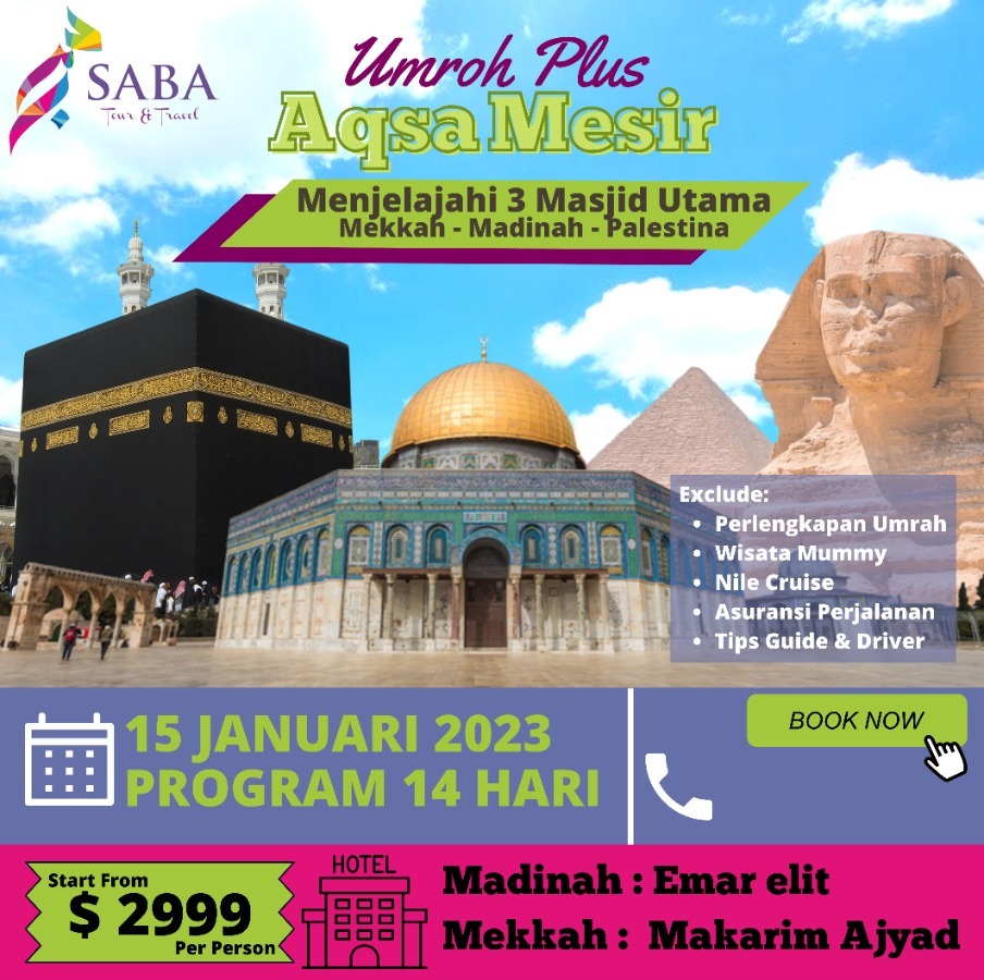 Umroh Plus Aqsa Saba Tour Elkasaas